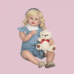Bambola Toddler In Silicone &Quot;Sabrina&Quot; Boccoli Dorati